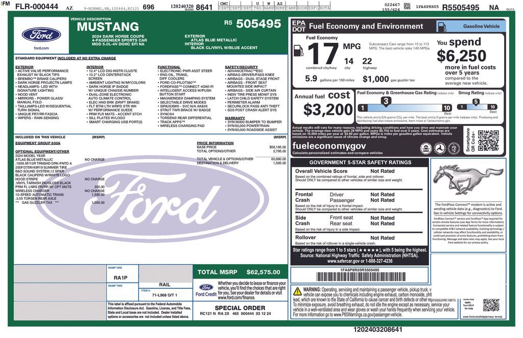 Used 2024 Ford Mustang Dark Horse RWD image 35