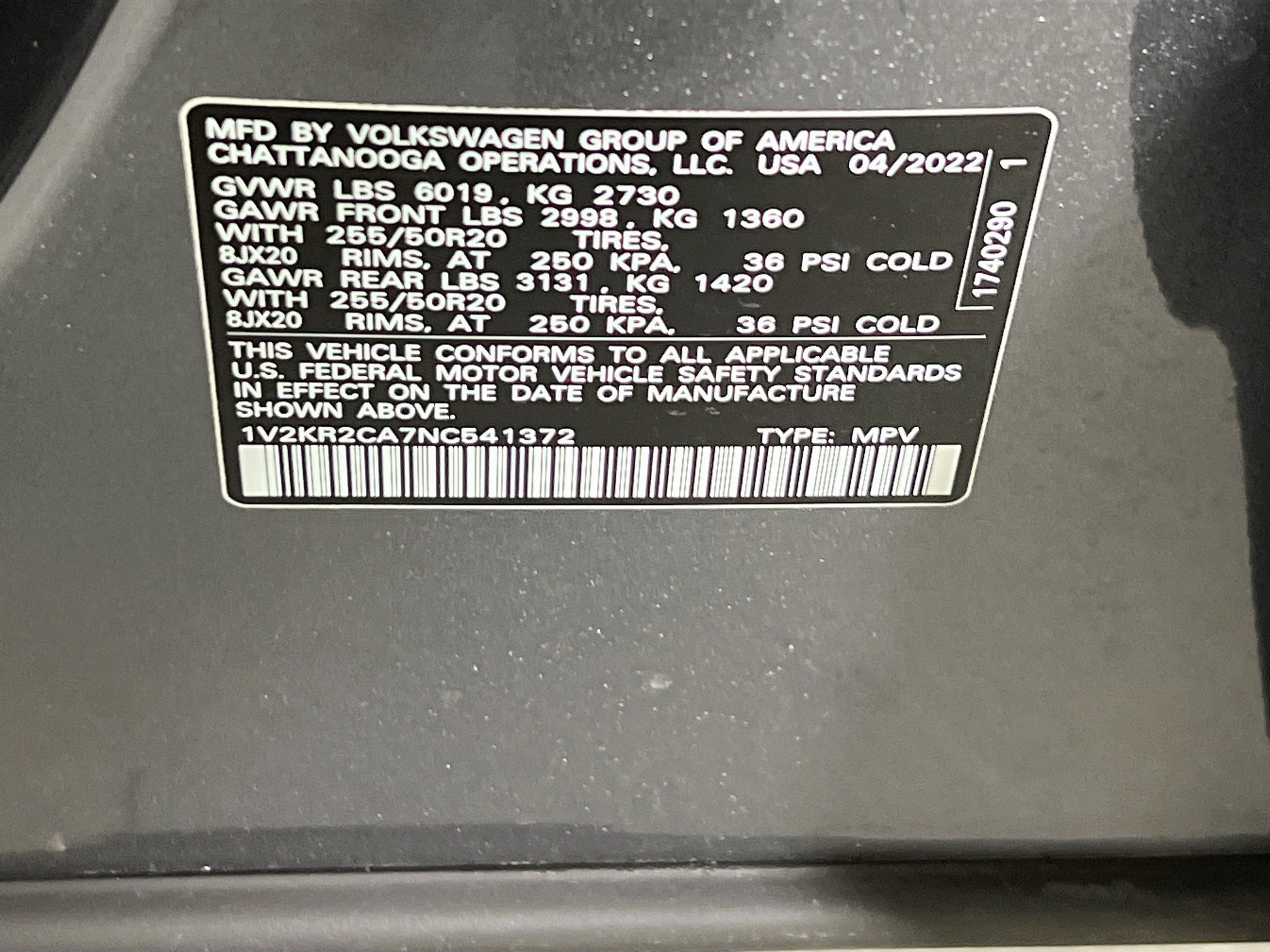 Used 2022 Volkswagen Atlas SE image 32