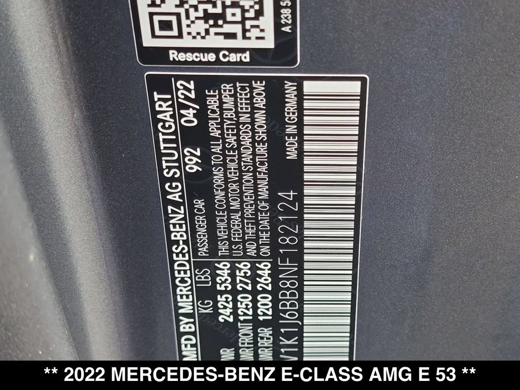 Certified 2022 Mercedes-Benz E 53 AMG 4MATIC Coupe image 28