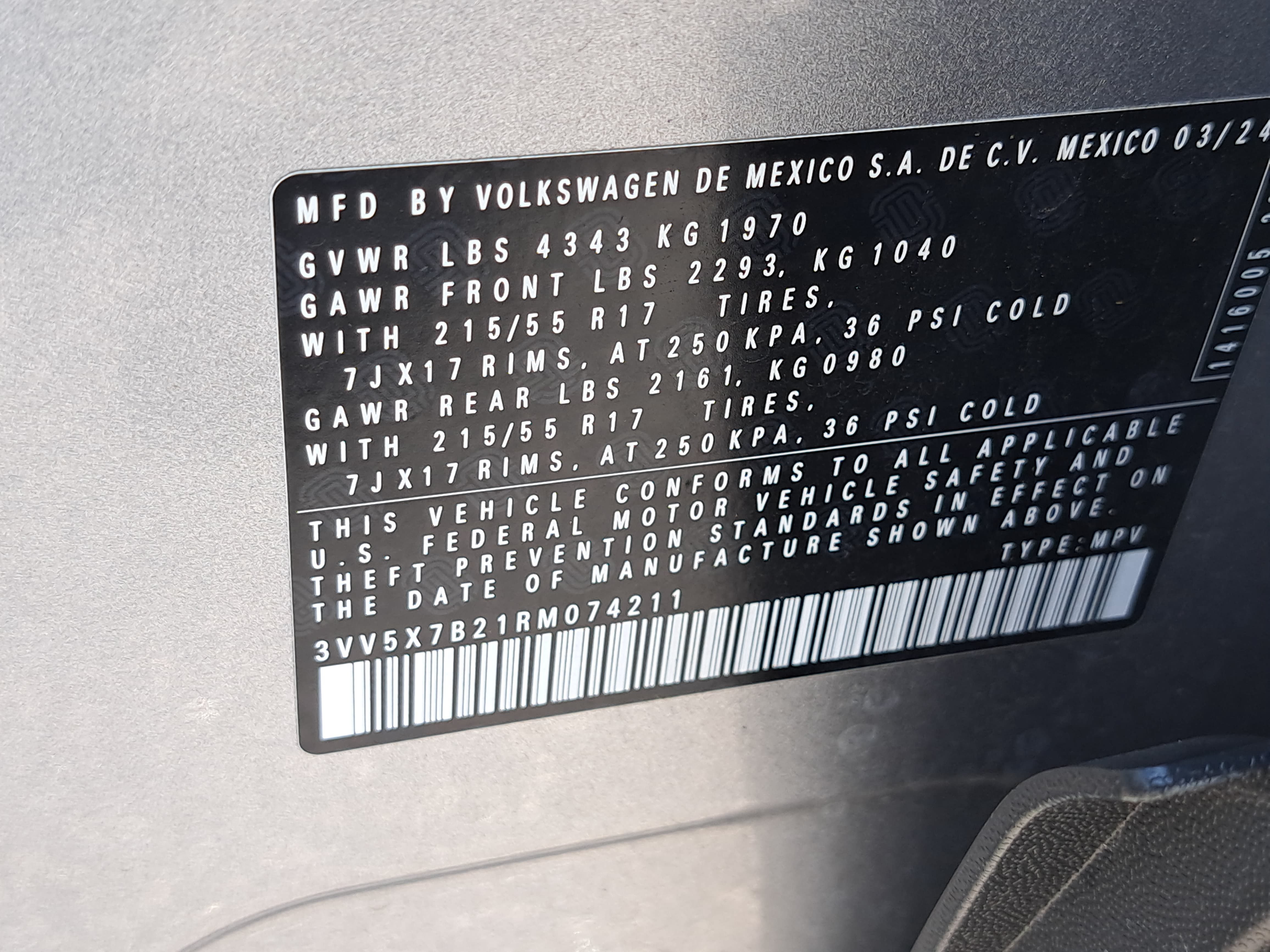 Certified 2024 Volkswagen Taos S FWD image 35