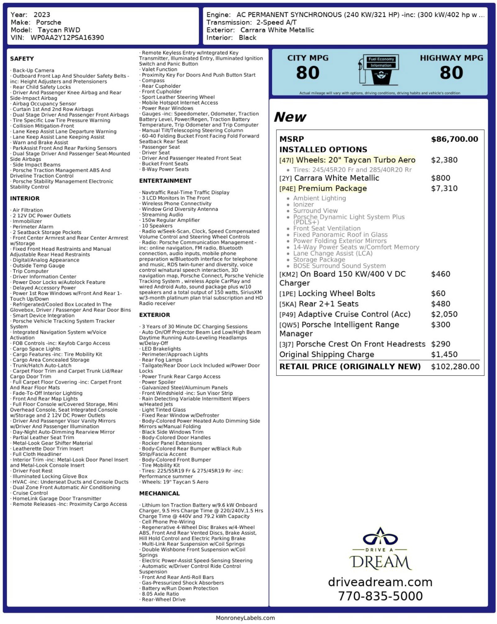 Used 2023 Porsche Taycan image 52