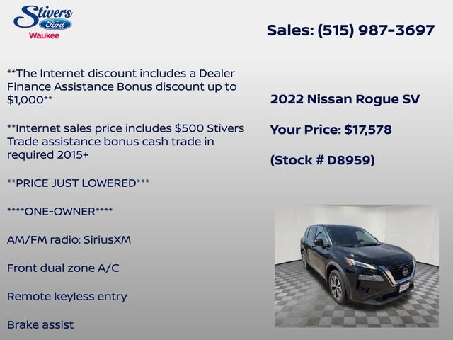 Used 2022 Nissan Rogue SV FWD image 7