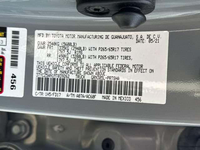 Certified 2021 Toyota Tacoma TRD Sport w/ Blackout Package (TMS) AWD/4WD image 21