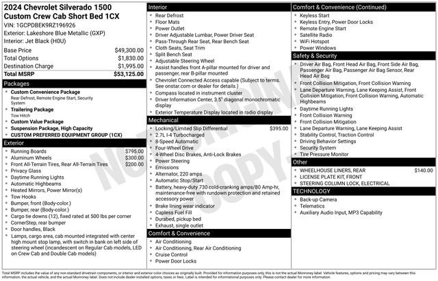 New 2024 Chevrolet Silverado 1500 Custom AWD/4WD image 4
