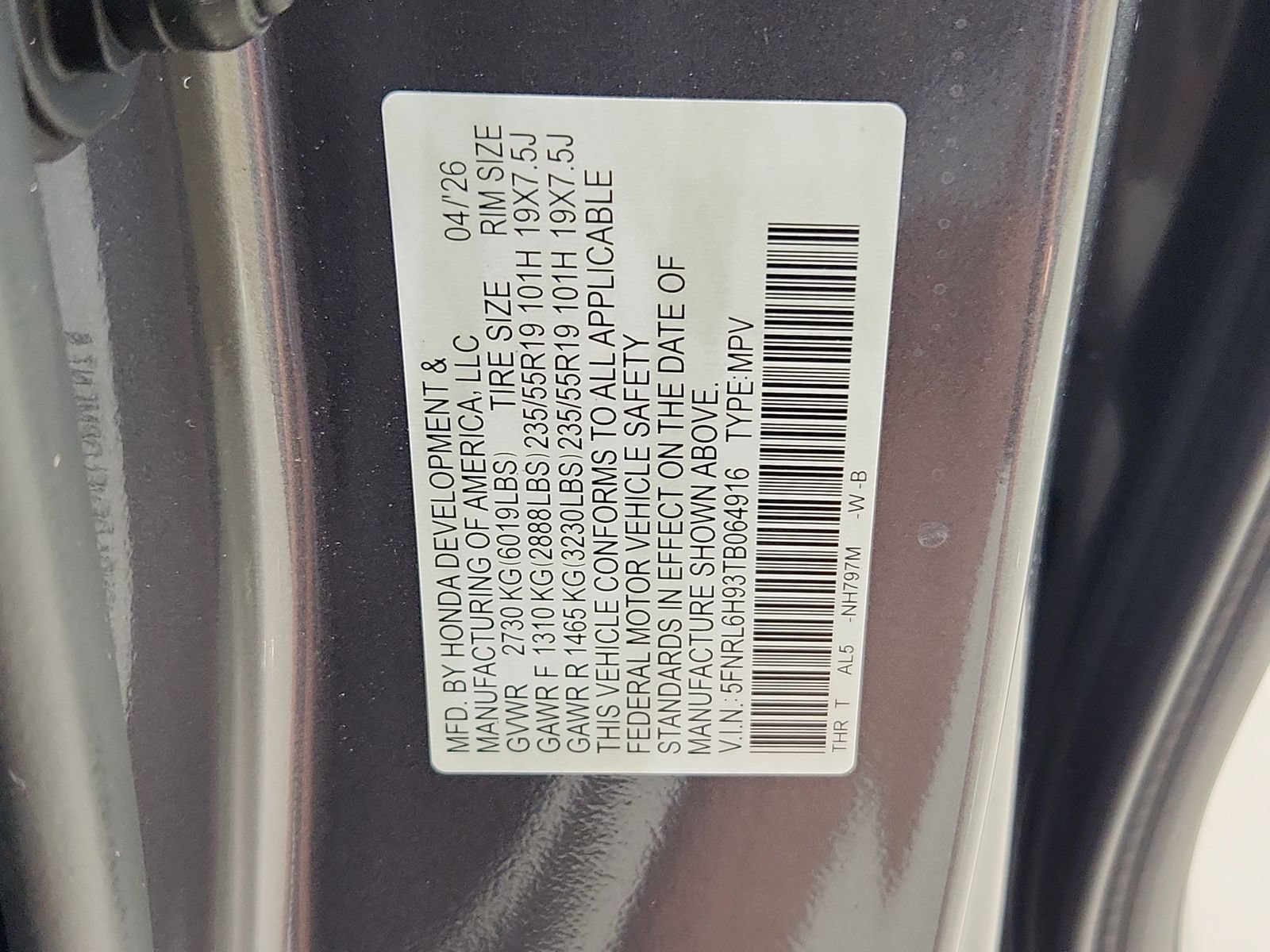 New 2026 Honda Odyssey Elite image 15