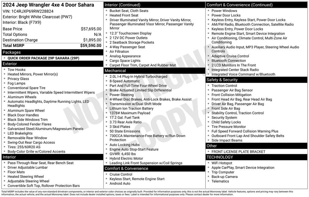 Used 2024 Jeep Wrangler Unlimited Sahara image 3