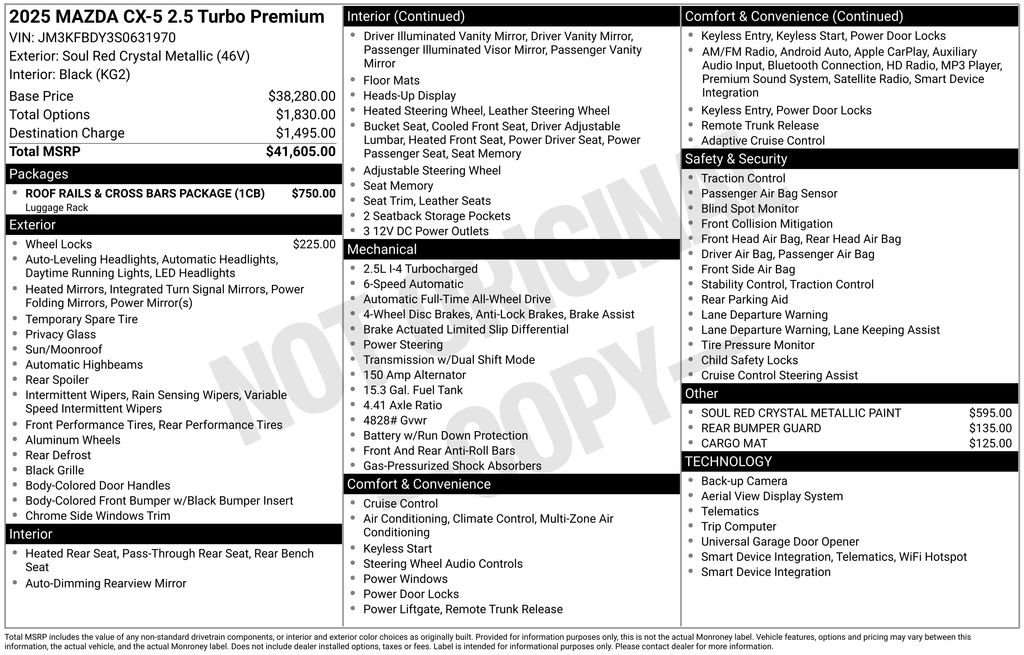 Certified 2025 MAZDA CX-5 2.5 Turbo image 37