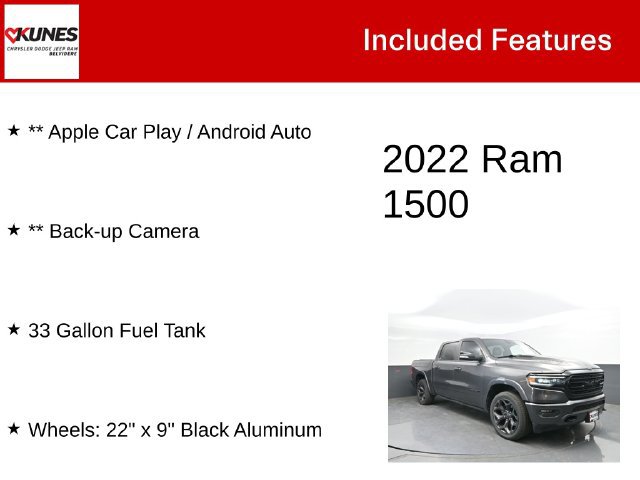 Used 2022 RAM 1500 Limited AWD/4WD image 3