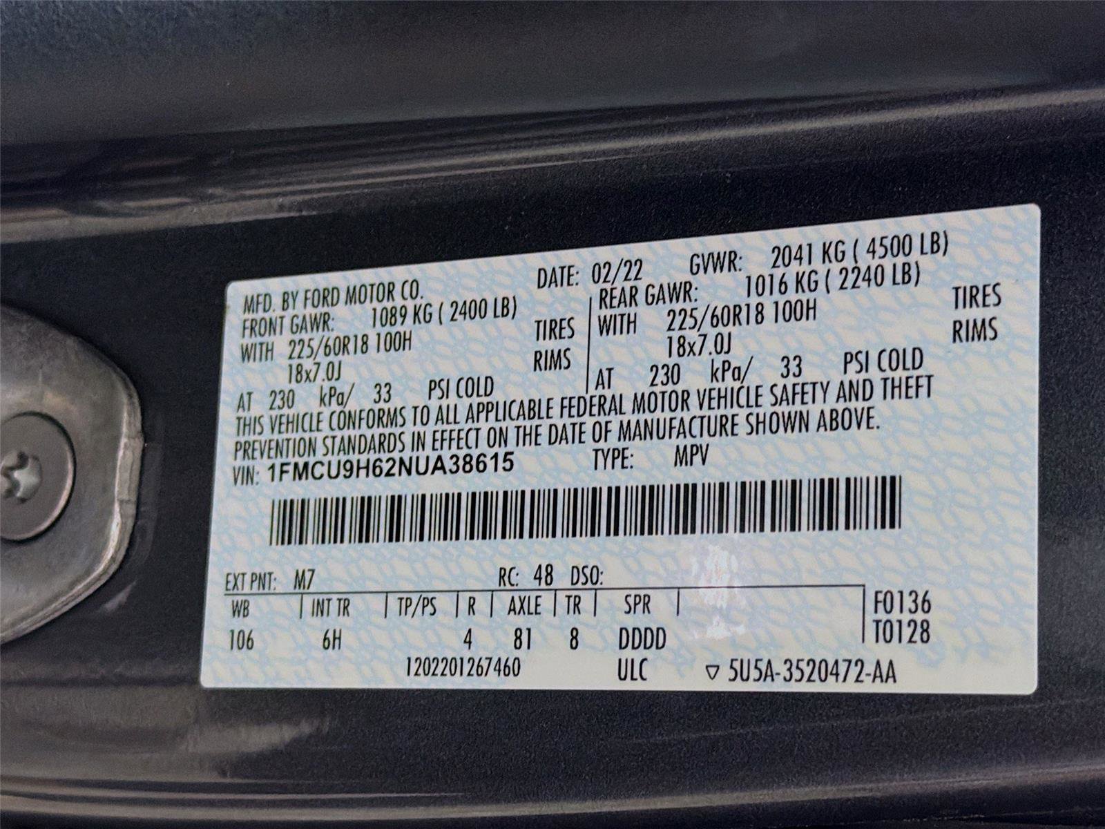 Used 2022 Ford Escape SEL AWD/4WD image 37
