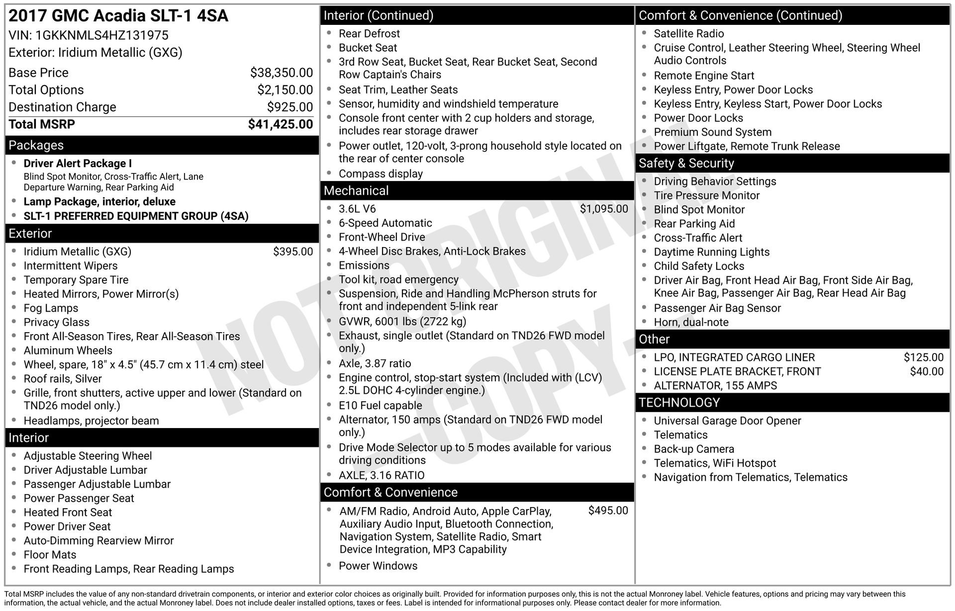 Used 2017 GMC Acadia SLT image 31