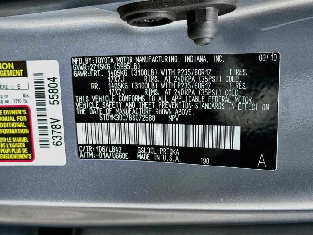 Used 2011 Toyota Sienna XLE FWD image 35