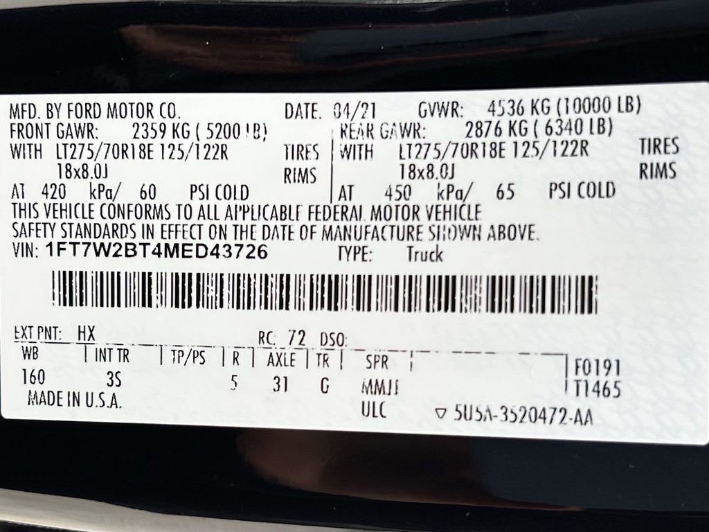 Used 2021 Ford F250 XLT AWD/4WD image 32