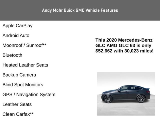 Used 2020 Mercedes-Benz GLC 63 AMG 4MATIC Coupe image 4