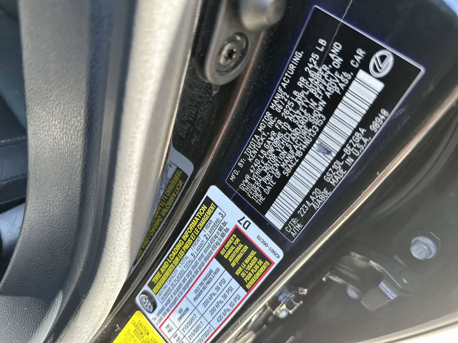 Used 2022 Lexus ES 350 w/ Accessory Package 2 FWD image 23