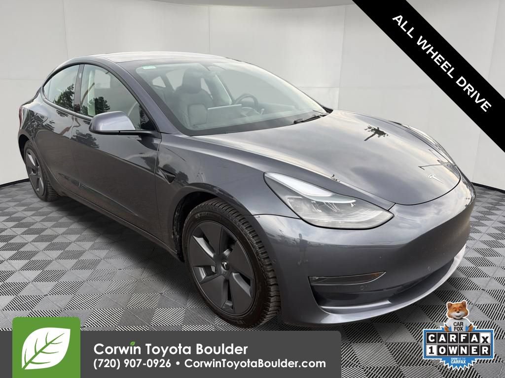 Used 2022 Tesla Model 3 Long Range AWD/4WD image 1