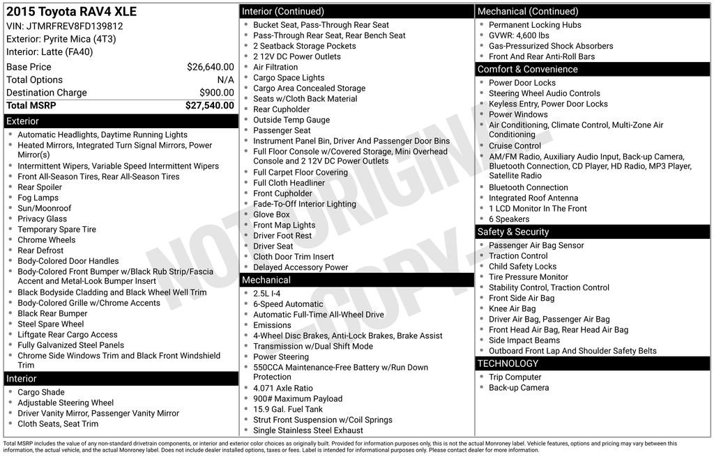 Used 2015 Toyota RAV4 XLE image 5