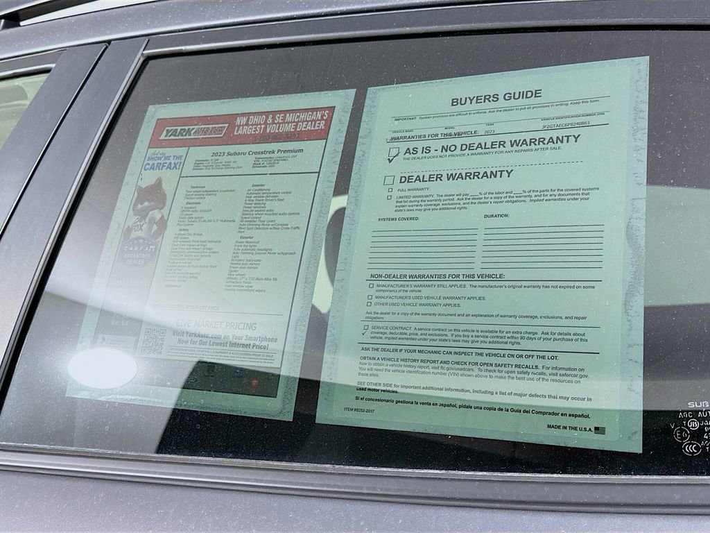 Used 2023 Subaru Crosstrek 2.0i Premium image 13