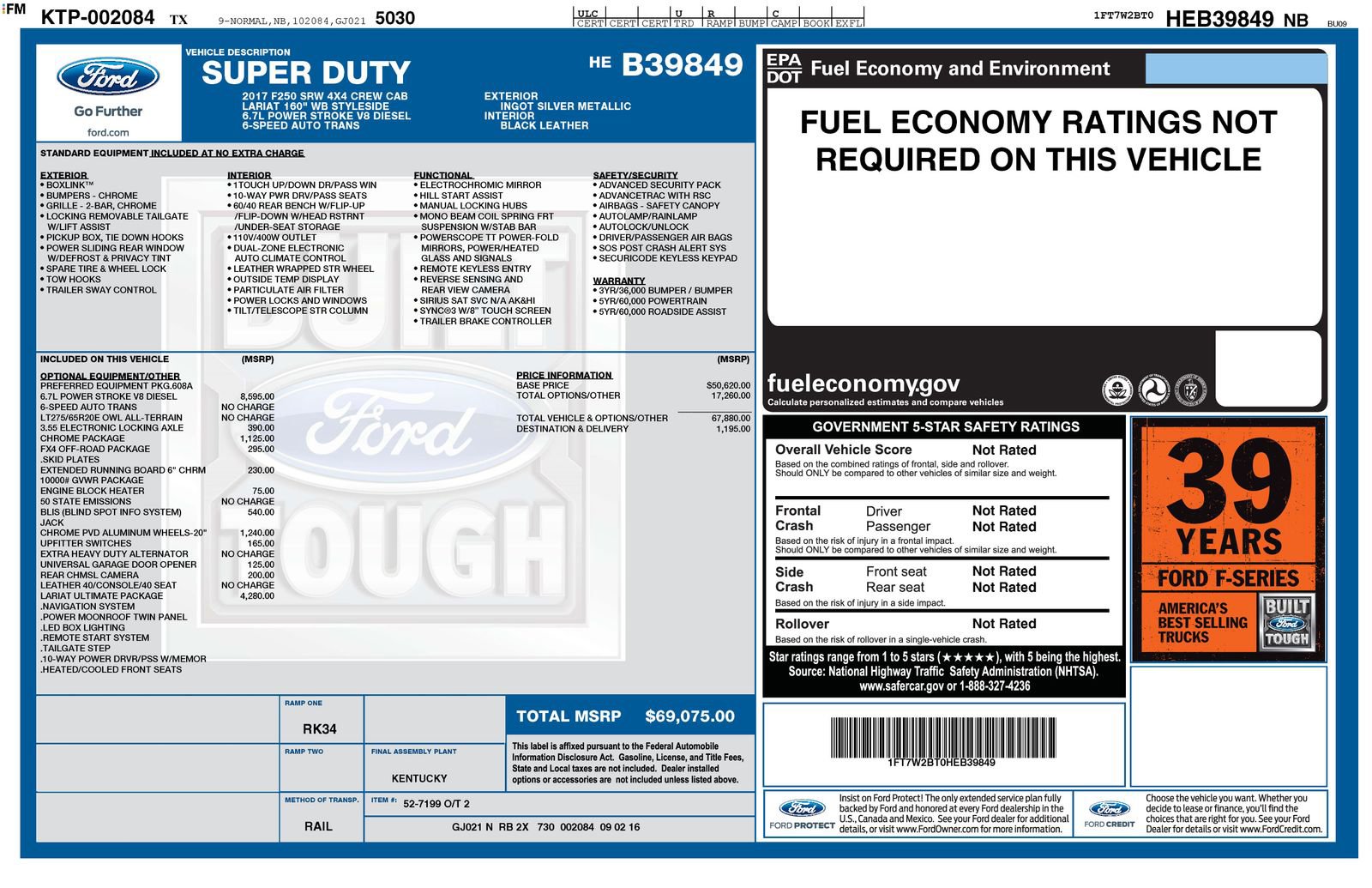 Used 2017 Ford F250 Lariat w/ Lariat Ultimate Package image 20