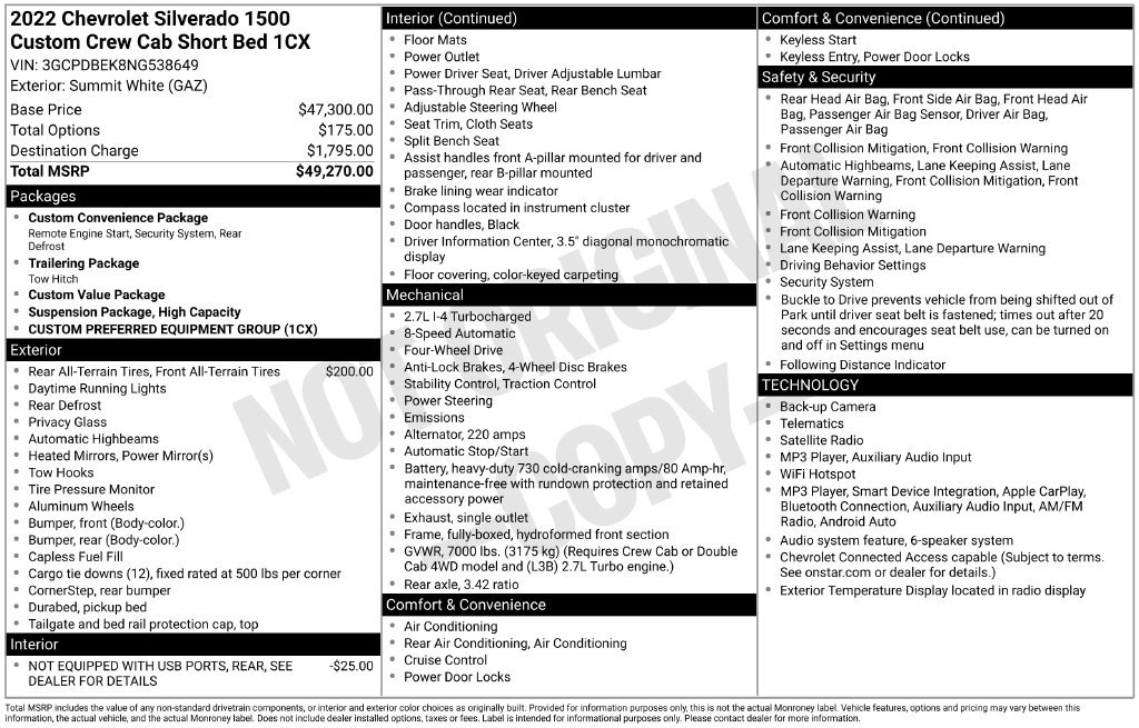 Certified 2022 Chevrolet Silverado 1500 Custom AWD/4WD image 11