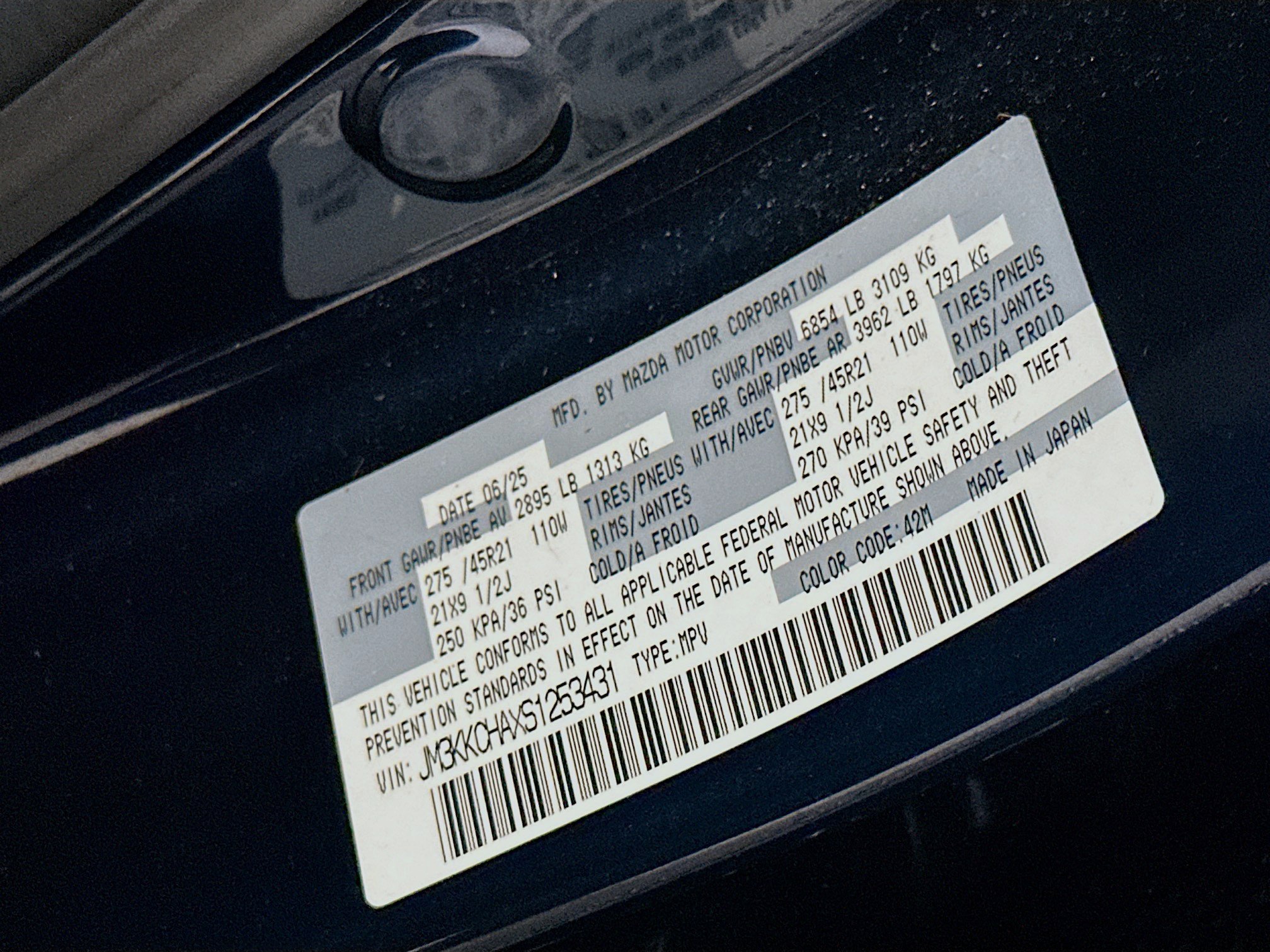 Used 2025 MAZDA CX-90 Plug-In Hybrid w/Premium Sport AWD/4WD image 12