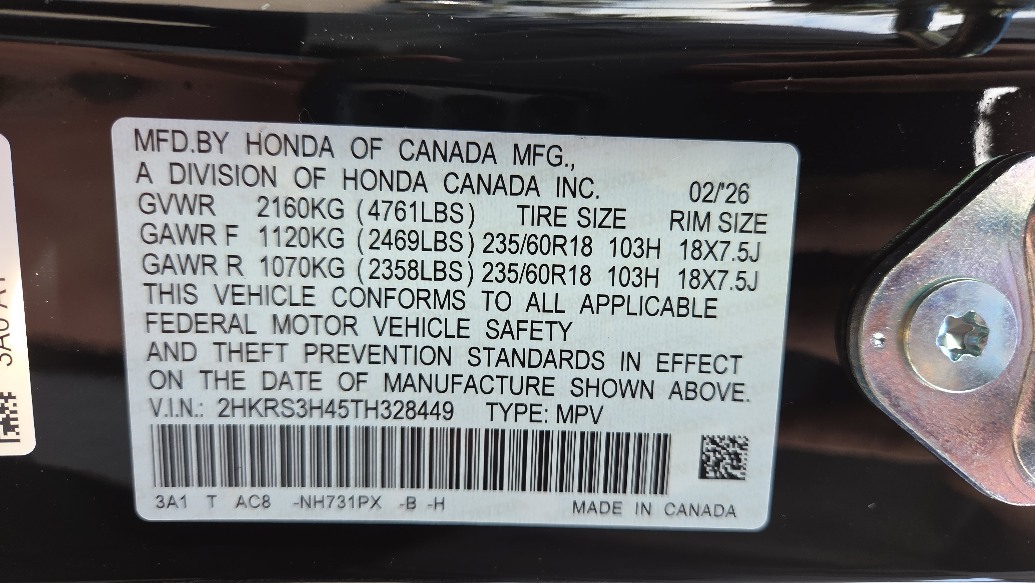 New 2026 Honda CR-V EX image 25