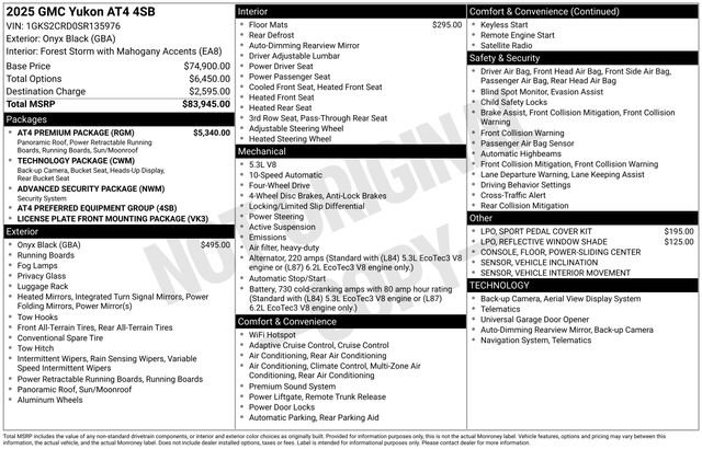 Used 2025 GMC Yukon AT4 w/ AT4 Premium Package AWD/4WD image 11