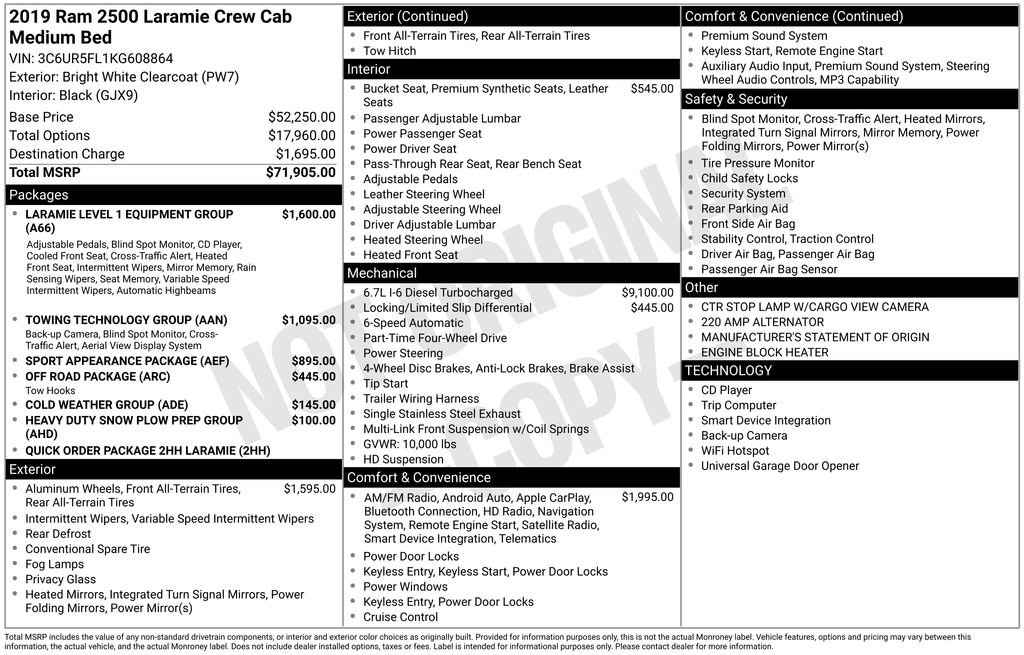 Used 2019 RAM 2500 Laramie image 42