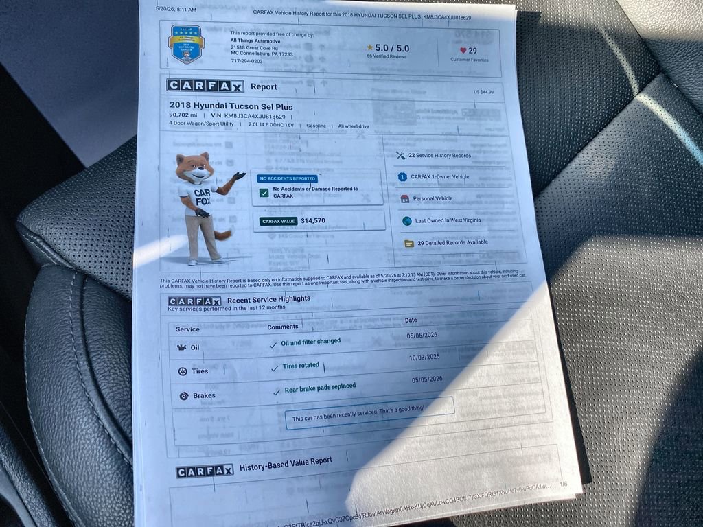 Used 2018 Hyundai Tucson SEL Plus AWD/4WD image 40