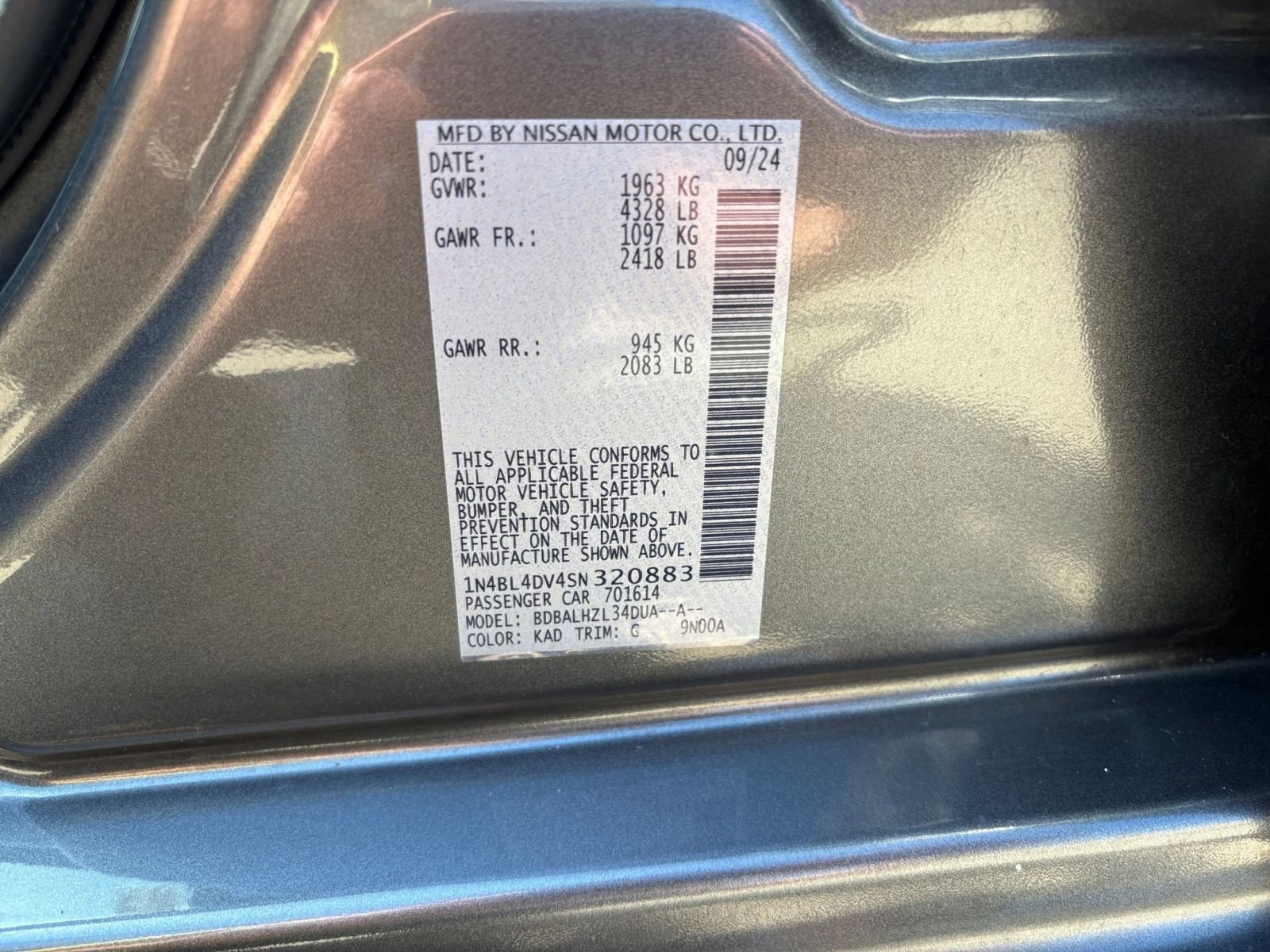 Used 2025 Nissan Altima 2.5 SV FWD image 29