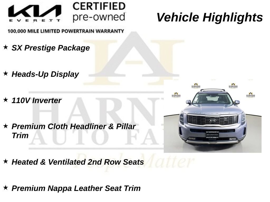Certified 2021 Kia Telluride SX w/ SX Prestige Package image 39