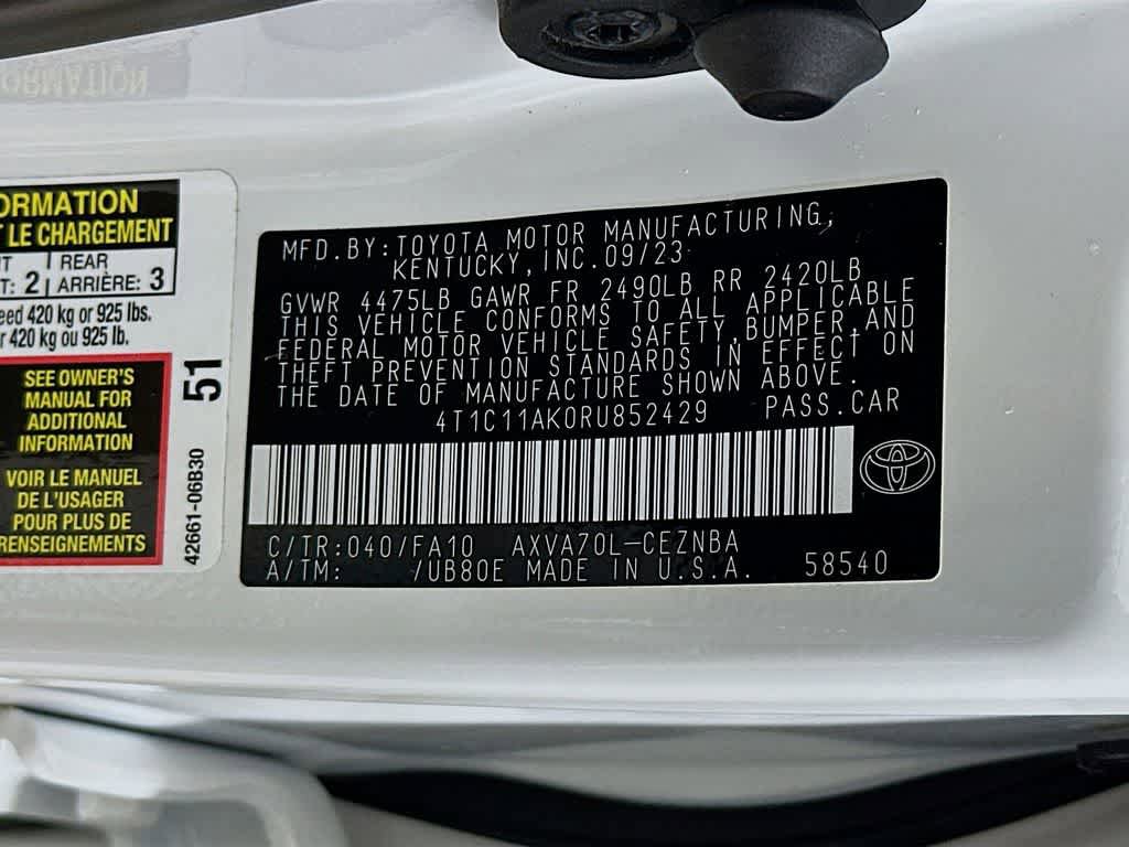 Used 2024 Toyota Camry LE FWD image 22