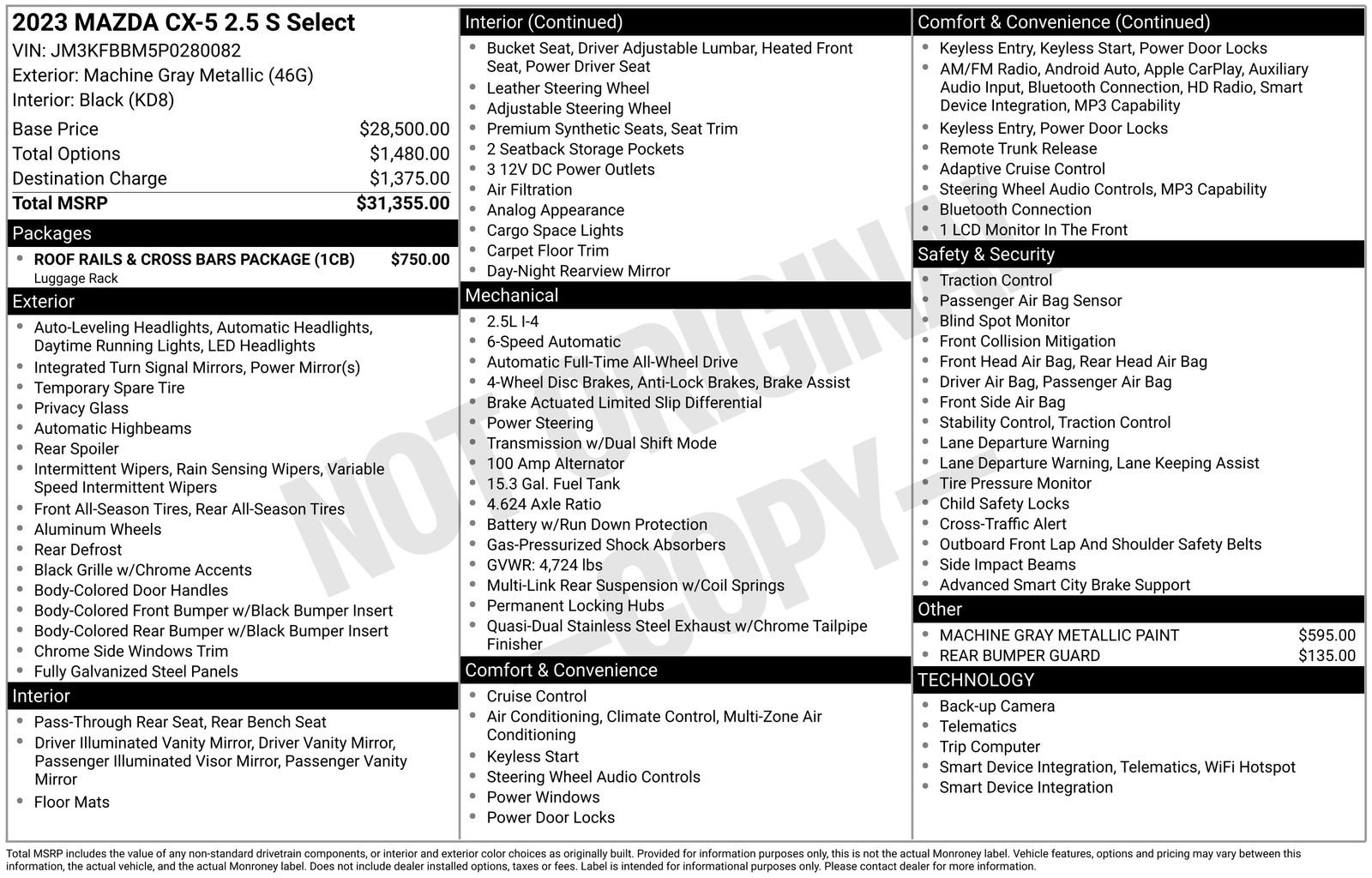 Certified 2023 MAZDA CX-5 AWD 2.5 S image 15