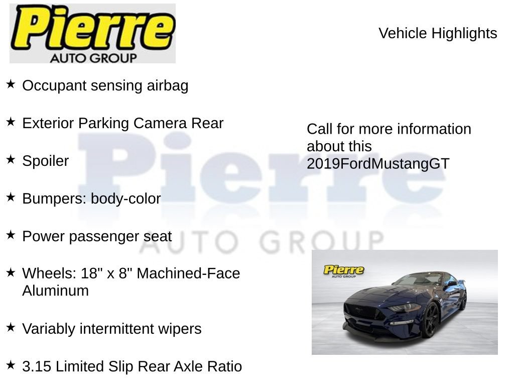 Used 2019 Ford Mustang GT w/ Black Accent Package RWD image 14