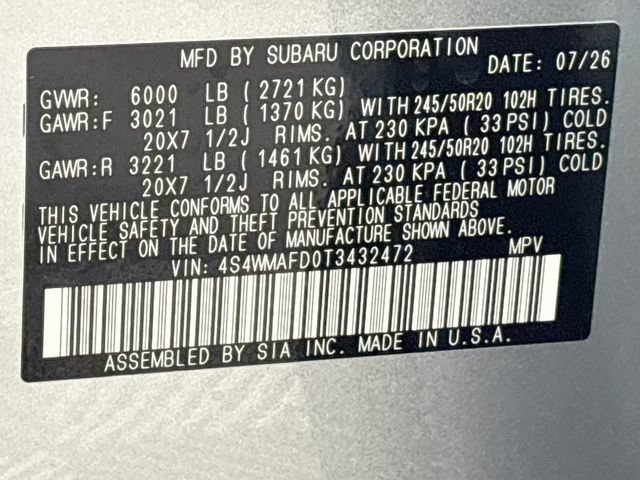 New 2026 Subaru Ascent Limited AWD/4WD image 34