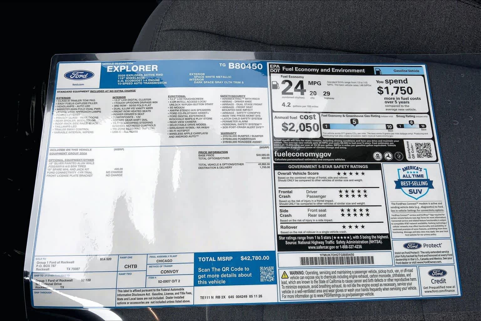 New 2026 Ford Explorer Active RWD image 19