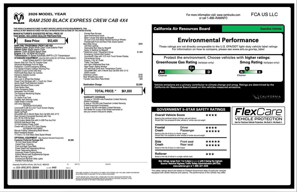 New 2026 RAM 2500 Tradesman image 2