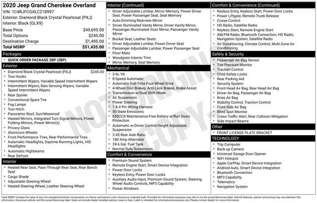 Used 2020 Jeep Grand Cherokee Overland image 7