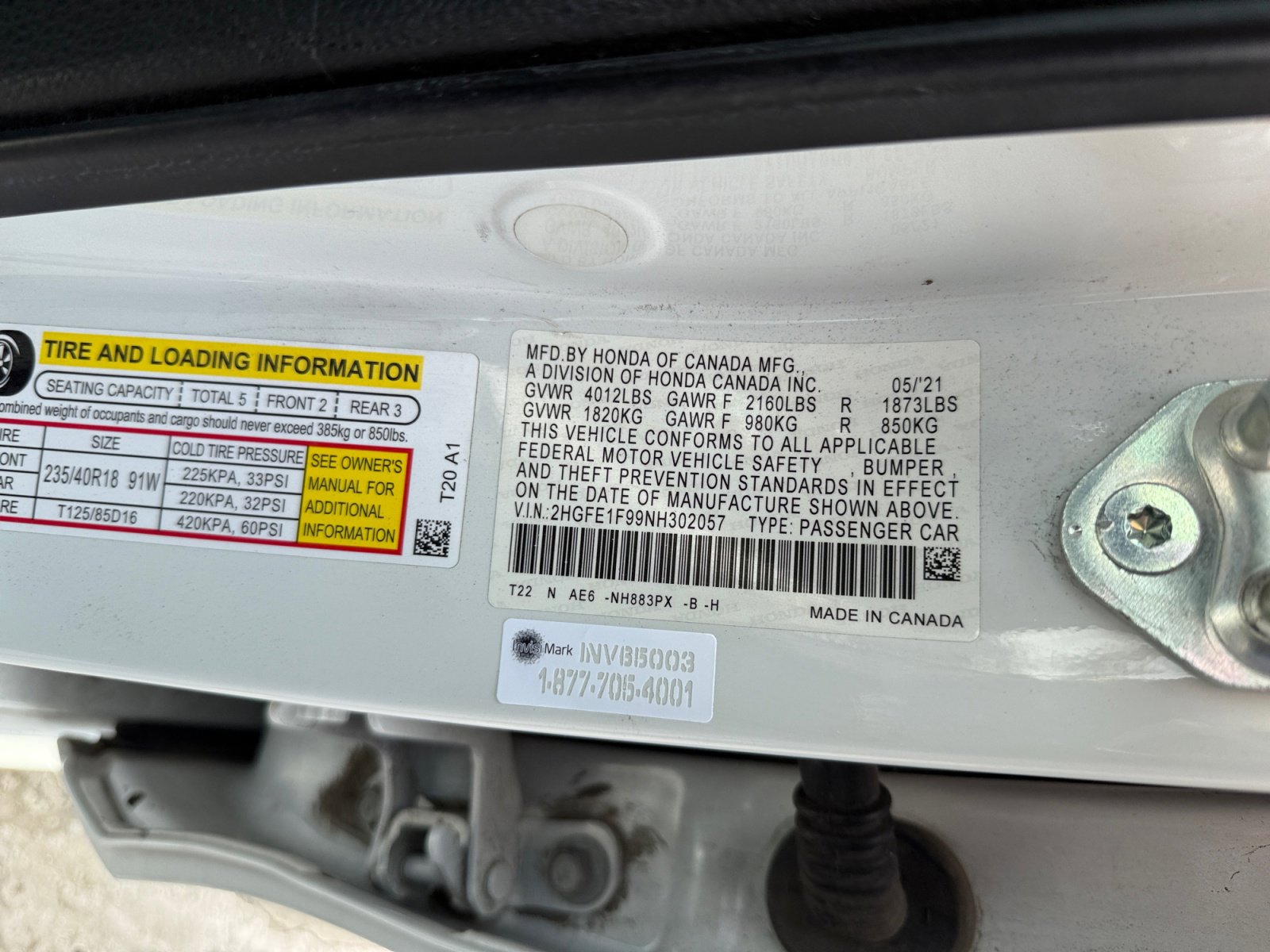 Used 2022 Honda Civic Touring image 25