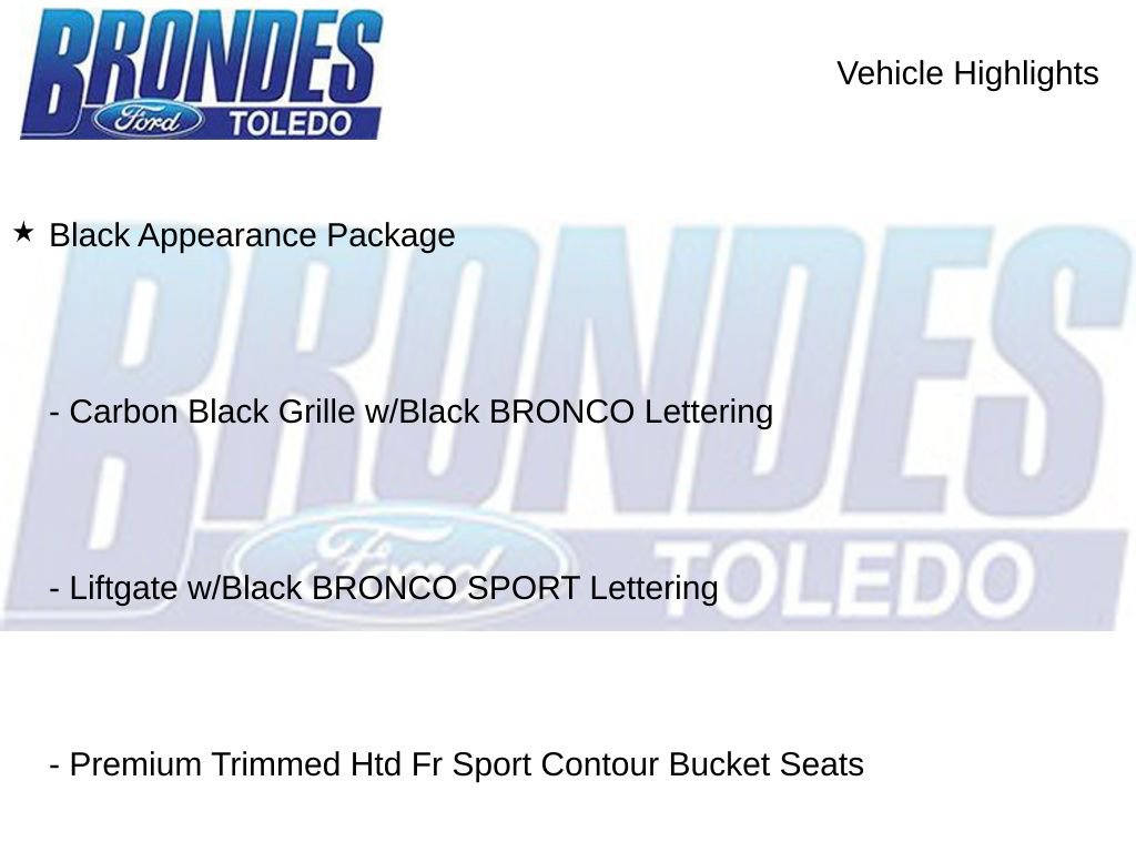 Used 2025 Ford Bronco Sport Big Bend w/ Convenience Package image 10