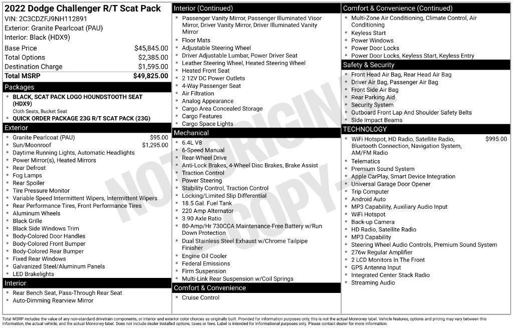 Used 2022 Dodge Challenger R/T Scat Pack RWD image 13