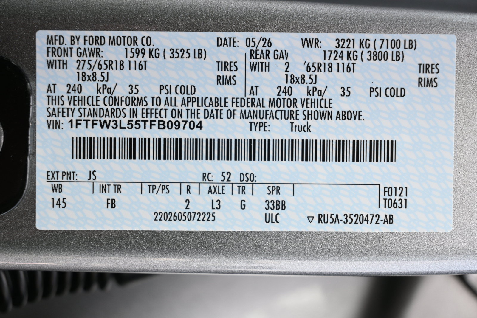 New 2026 Ford F150 XLT w/ Equipment Group 302A MID AWD/4WD image 51
