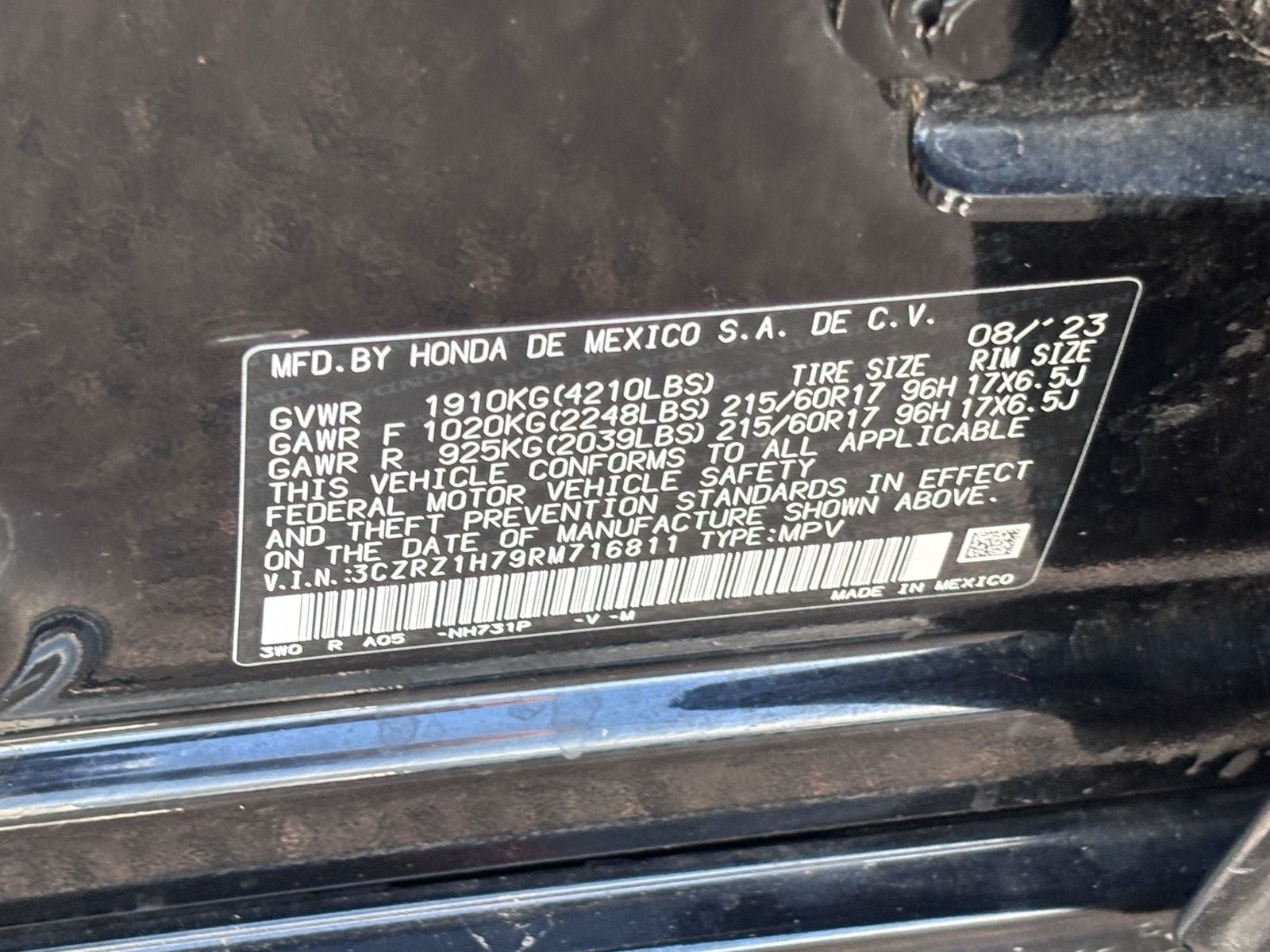 Certified 2024 Honda HR-V EX-L image 37