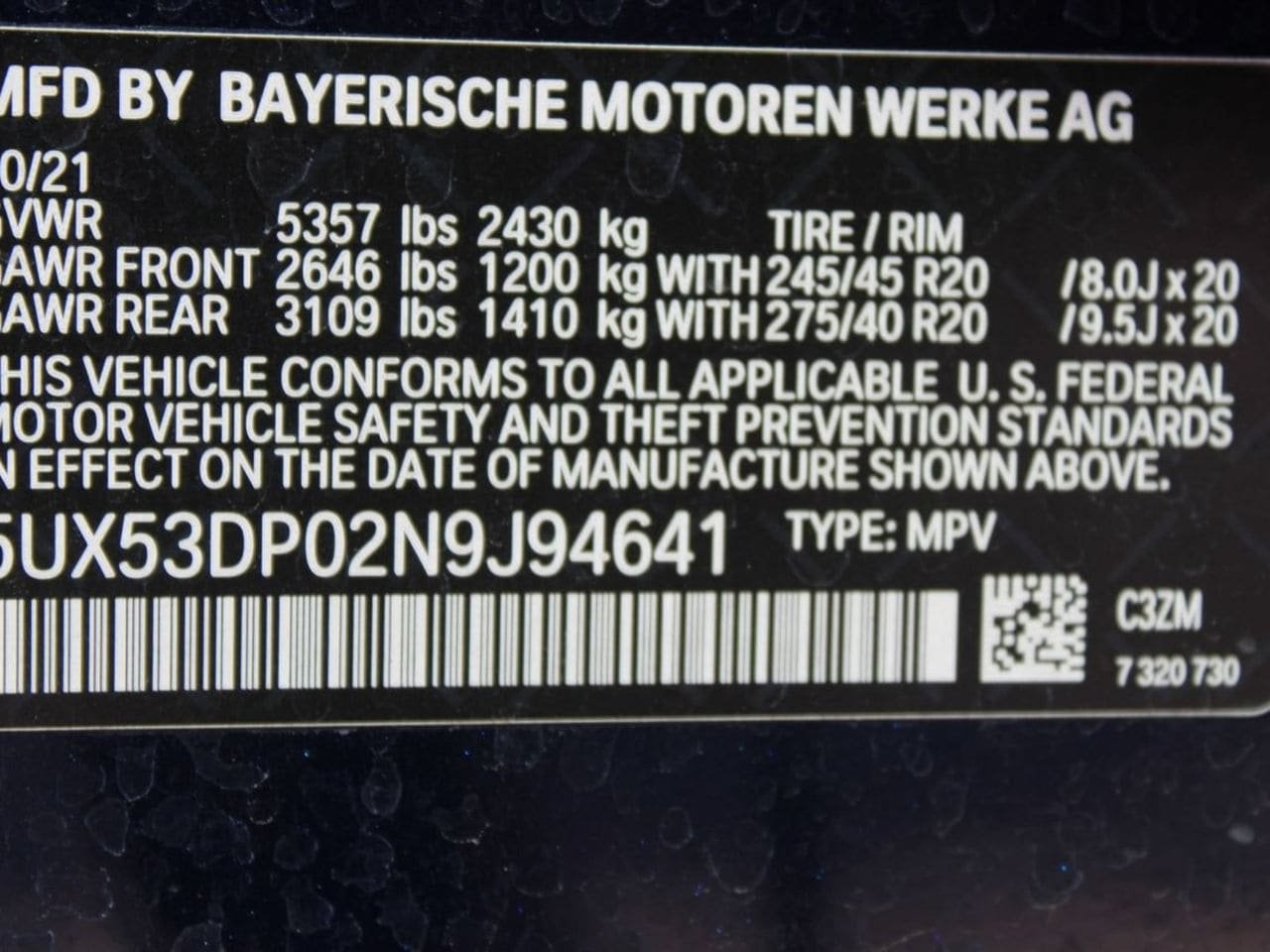 Used 2022 BMW X3 xDrive30i w/ M Sport Package 2 AWD/4WD image 43