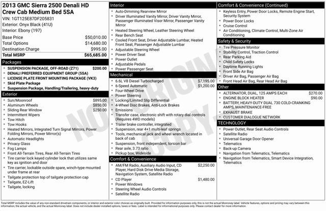 Used 2013 GMC Sierra 2500 Denali w/ Suspension Package, Off-Road image 4