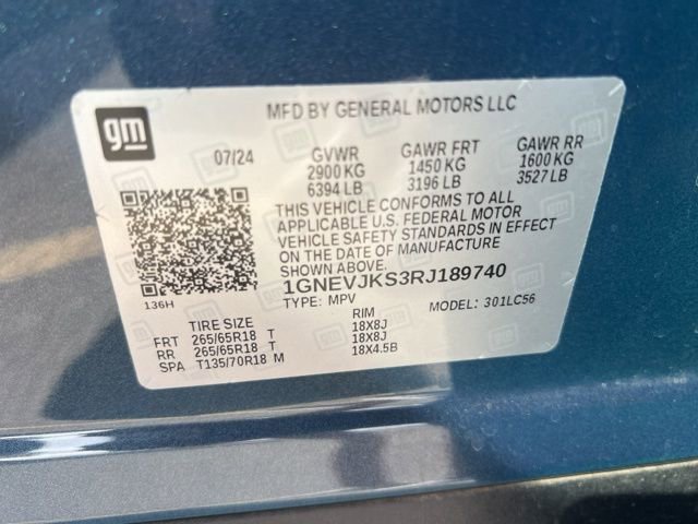 Used 2024 Chevrolet Traverse Z71 w/ Enhanced Driving Package image 15