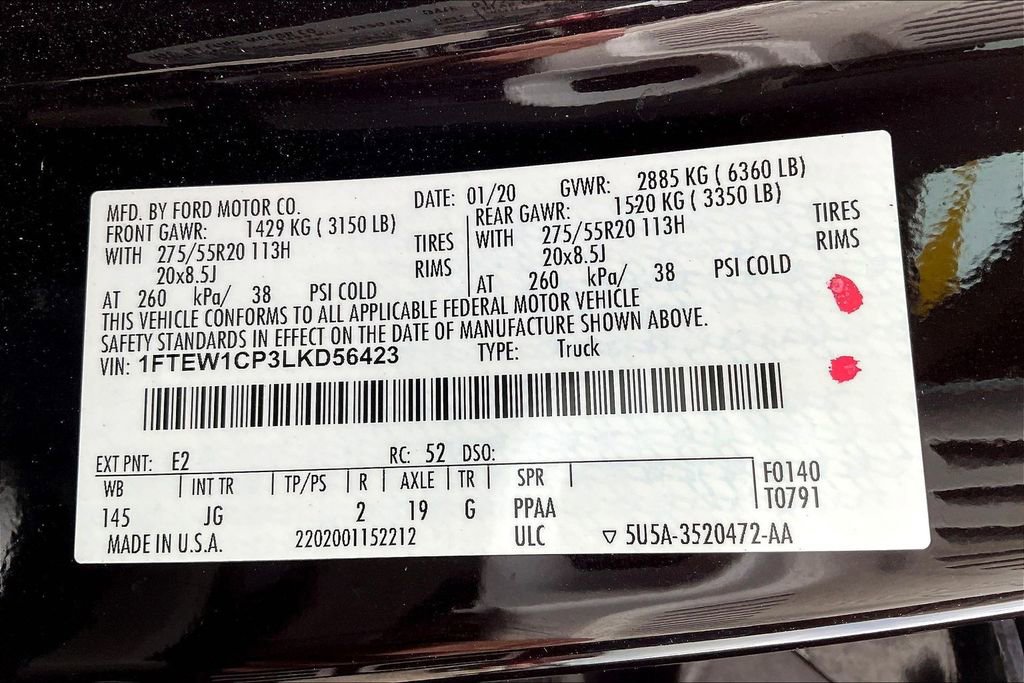 Used 2020 Ford F150 XL w/ Equipment Group 101A Mid image 35