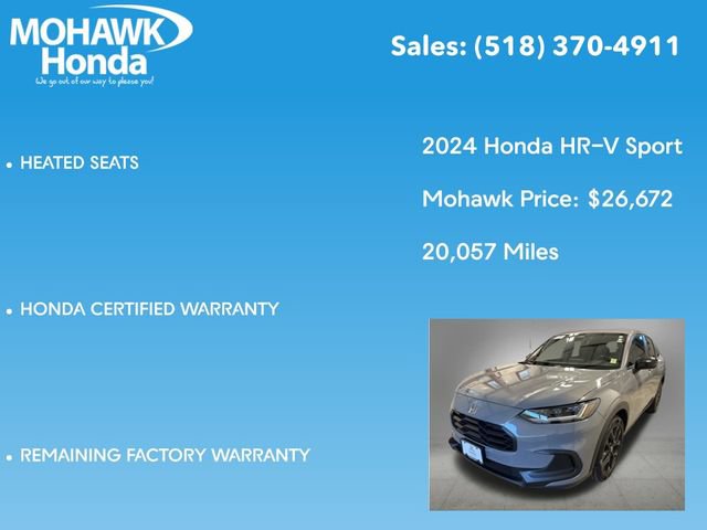 Certified 2024 Honda HR-V Sport image 16
