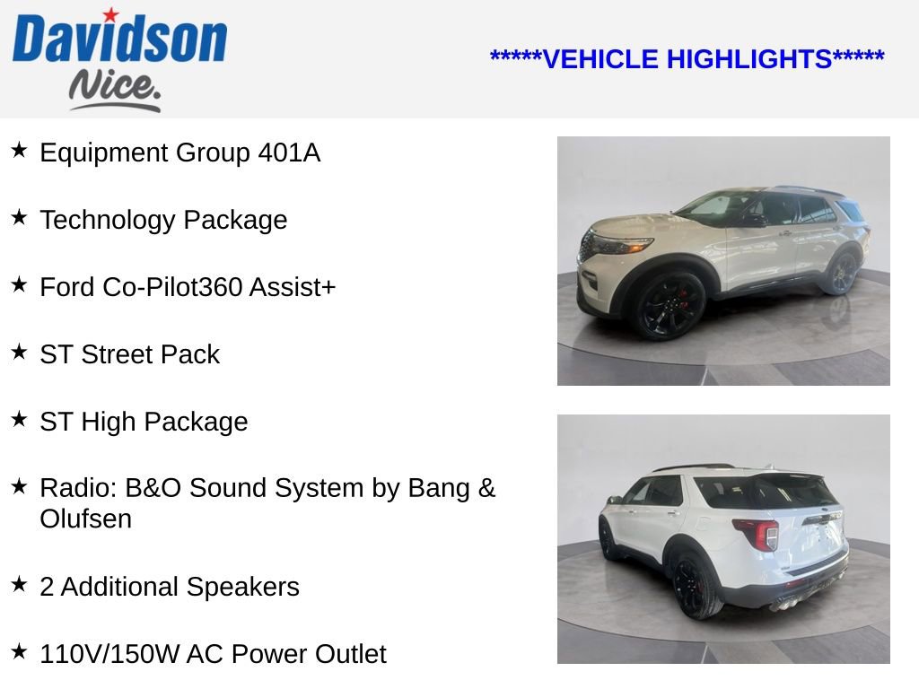 Certified 2023 Ford Explorer ST w/ Equipment Group 401A image 4