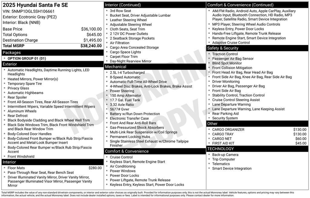 Used 2025 Hyundai Santa Fe SE image 30