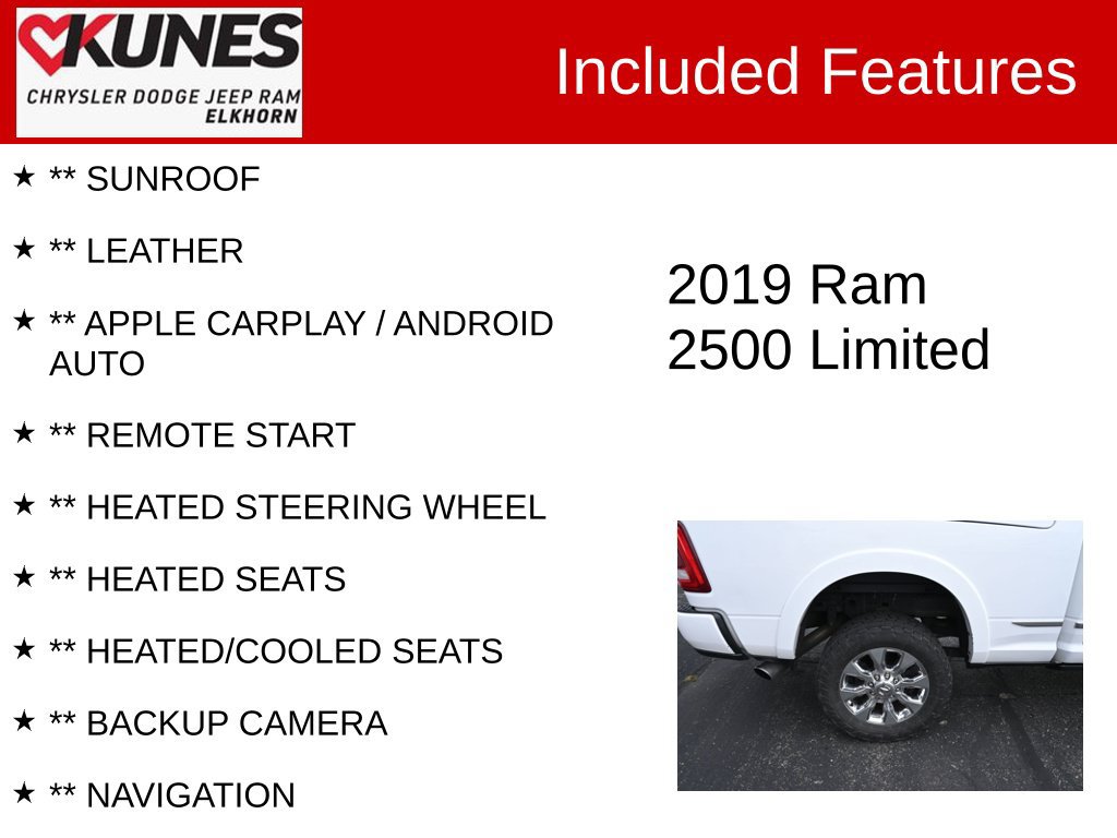 Used 2019 RAM 2500 Limited AWD/4WD image 3